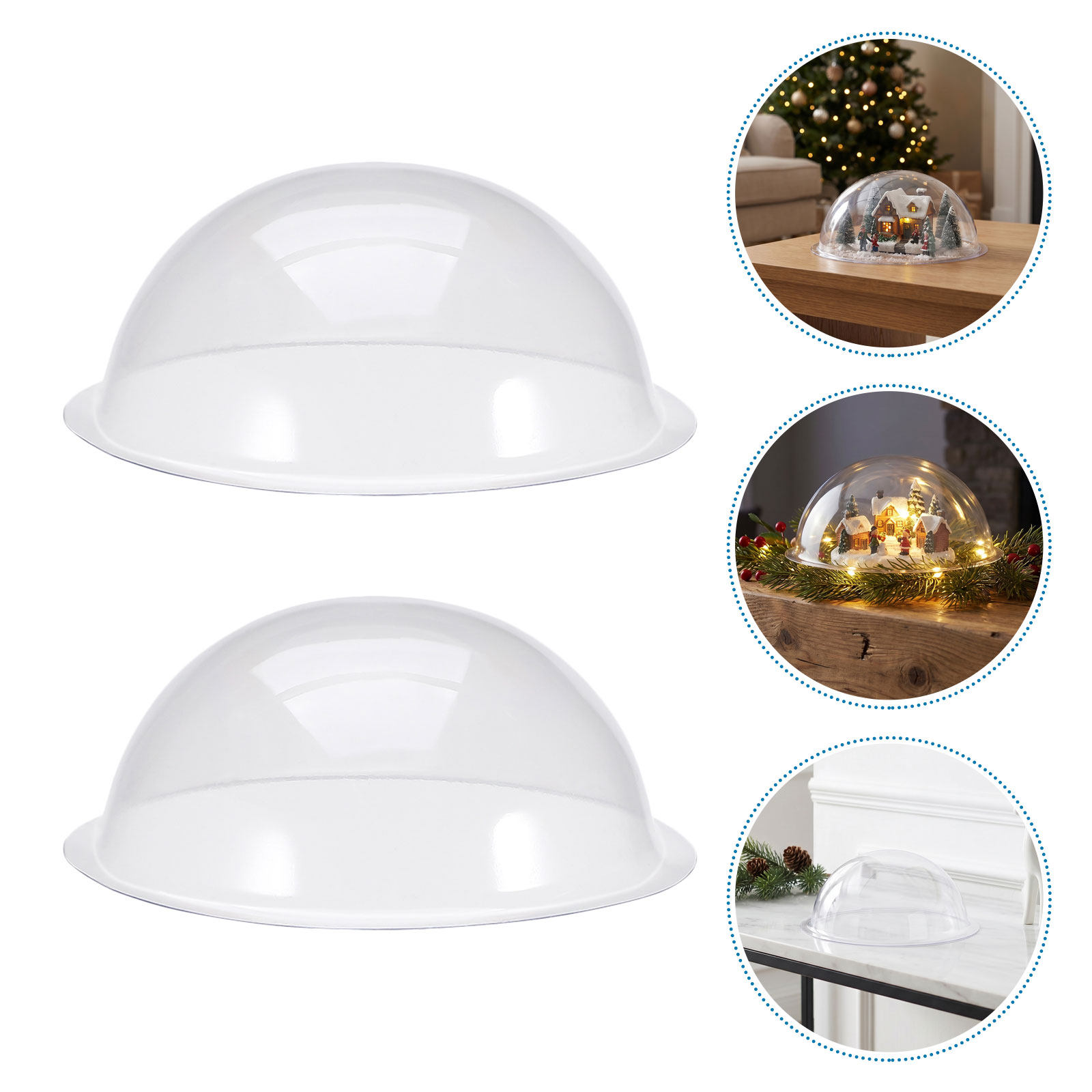 18 قطعة من قباب الثلج البلاستي - مراجعة Plastic Dome Clear وسعره